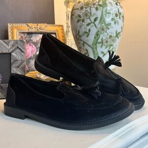 Zara Boys Velvet Tassel Loafers
